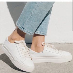 Soludos Ibiza platform sneaker size 7.5 white